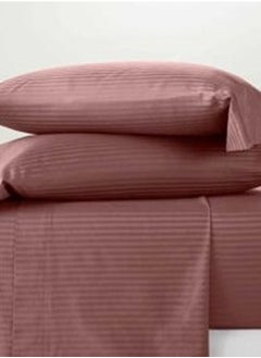 Buy Dim Berry Large Full Cotton Sheet Set 6 Pieces 400 Stitches in Saudi Arabia