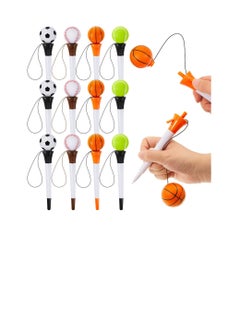 اشتري 12 Pcs Ballpoint Pens, Baseball Football Tennis Soccer Pens, Sports Novelty Pens for Kids, Funny  Pens for Student Soccer Themed Party Favors في الامارات