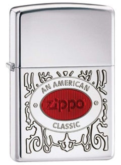 Buy Zippo American Classic Lighter 28069 (Silver) in Saudi Arabia