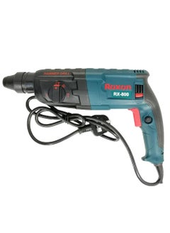 Buy ROXON RX-800 Rotary Hammer Drill - 800W High Performance Tool with SDS Plus, Soft Grip Handle, and Safety Eye Protection - 220-240V 50/60Hz with Durable Plastic Case in Saudi Arabia