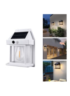 Buy Retro Solar Wall Lamp Fence Lamp Motion Sensor Tungsten Filament Courtyard Lamp in Saudi Arabia