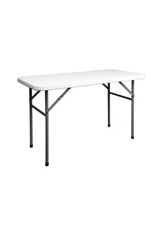 Buy RF 183 Rectangular Plastic Folding Table With Metal Frame-  Foldable In Half in Egypt