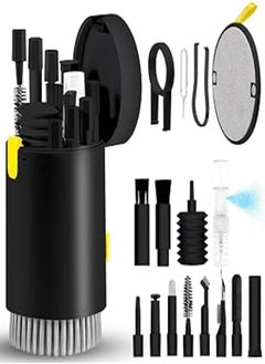 اشتري 20 -in-1 Electronic Cleaner Kit,Keyboard Cleaner, Laptop Cleaner Kit for Monitor, Cell Phone, Bluetooth, Headset, Lego, Airpods, Laptop Camera Lens (Black) في مصر