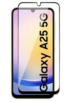 اشتري Screen protector for Samsung Galaxy A25 5G Edge to Edge Full Screen Coverage Anti Scratch Tempered Glass Film في الامارات