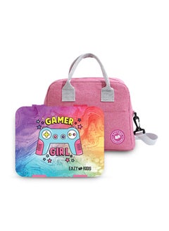اشتري Eazy Kids Bento Box wt Insulated Lunch Bag & Cutter Set Combo Gamer Girl في السعودية
