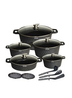 Buy DMS Germany Granite Dish Cookware Set - 15 Pieces in UAE