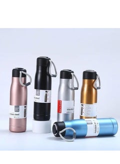 Buy Sports Water Bottle with Lid 304 Stainless Steel Vacuum Insulated Leak Proof - Multicolor in Egypt