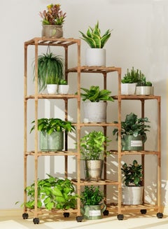 Buy 10 Tier Wood Plant Display Stand in UAE