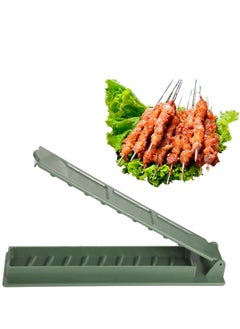 اشتري Kebab Maker Plastic Kebab Press Manual Kabob Mould Foldable Flat Kabobs Skewers Maker for Outdoor Grilling Barbecue Foldable Grill Rack Kebab Brochette Maker for Kitchen Outdoor في الامارات