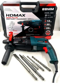 Buy Rotary Hammer Drill 800 W Multicolor 28mm in Saudi Arabia