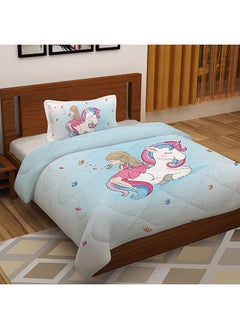 اشتري Caramel Digital Print-Kids Single Comforter Set All Season Ultra Soft Fluffy Lightweight Microfiber Bedding Set 240xW160cm في الامارات