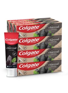 Buy Colgate Naturals Charcoal, Whitening Toothpaste 75ml Pack of 12 in UAE
