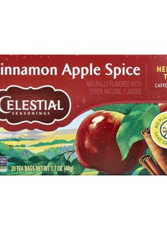 Buy Herbal Tea Cinnamon Apple Spice Caffeine Free 20 Tea Bags 1.7 oz (48 g) in UAE