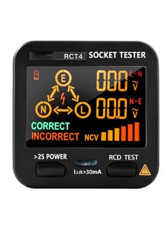 اشتري Outlet Tester EBTN LCD with Voltage Display RCD Receptacle Socket Tester Circuit Analyzer Polarity Detector Leakage Tester Electricity Line Fault Checker 8 Visual Indications في السعودية