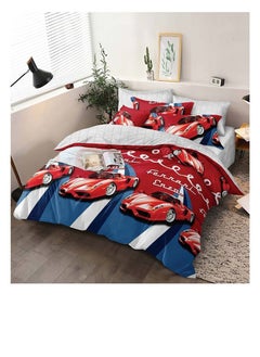 Buy 4Pcs Cartoon Comforter Kids Quilt-Single Size,1x Duvet (With filling)
1x Fitted bedsheet
2x Pillowcase Cover in UAE