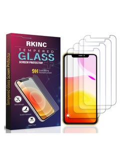 Buy Screen Protector [4-Pack] for iPhone XR / iPhone 11 6.1-Inch, RKINC Tempered Glass Film Screen Protector, 0.33mm [Anti-Scratch][Anti-Shatter][Bubble-Free] in UAE