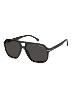 Buy Men's Polarized Square Shape Acetate Sunglasses Carrera 302/S Grey 48 - Lens Size: 47.8 Mm - Mtt Black in Saudi Arabia