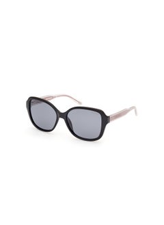 Buy Women's Rectangular Shape  Sunglasses SE635901D57 Lens Size: 57 Millimeter - Shiny Black in Saudi Arabia