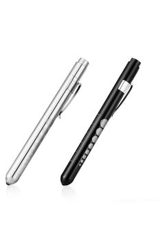 Buy Diagnostic Medical Penlight 2Packs, Mini Reusable LED Penlight Flashlight Pen Torch, Torch Doctor Nurse EMT Emergency Pen Light in UAE