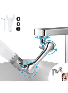 Buy Faucet Extender, Universal Rotating Faucet Extender, 1080 Degree Swivel Faucet Aerator, Large-Angle Rotating Splash Filter Faucet, Bathroom Sink Sprayer Attachment in UAE