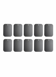 Buy 10 PCS Metal Plate Disk for Magnetic Mobile Cell Car Phone Holder Universal Magnet Car Stand Mount Iron Sheet Sticker (Rectangular) in UAE