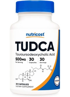 Buy Tudca 500Mg, 30 Capsules (Tauroursodeoxycholic Acid) - Premium Quality, Gluten Free in Saudi Arabia