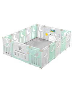 Buy Baby Playpen Foldable Play Area for Babies and Toddlers, Customizable Shape Baby Fence, Easy Assembly and Storage, Ensures Baby Safety in Play Yard in UAE