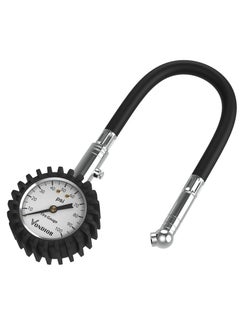 Buy Tire Gauge - (0-100 PSI) Heavy Duty Tire Pressure Gauge. Certified ANSI Accurate with LLarge Easy to Read Glow Dial, Low to High Air Pressure Tire Gauge for RV, Bicycles, Cars, Trucks in UAE