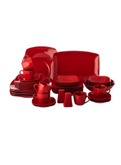 Buy 40-Piece Dining Set Suitable For 6 People Safe To Use In The Dishwasher And Microwave in Saudi Arabia