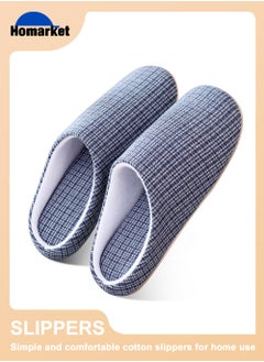 Buy Comfort Slip on Bedroom Slippers for Men and Women Memory Foam Soft House Slippers Warm Plush Non-Slip Loafer Shoes for Indoor and Outdoor in UAE