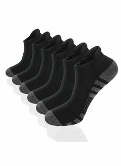 Buy ELECDON Athletic Running Socks, Ankle Socks Low Cut Athletic Cushioned Running Tab Socks 6 Pack, Cushioned Breathable Low Cut Sports Tab Socks for Men and Women in Saudi Arabia