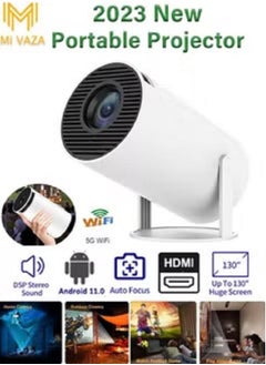 اشتري Projector flood light 5G wireless internet Android 11.0 home theater full HD 1080P outdoor and indoor في السعودية