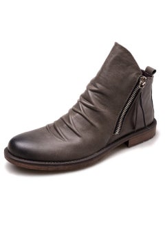 اشتري New Men's Casual Leather Boots في الامارات