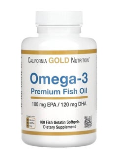 Buy Omega 3 Premium Fish Oil 100 Softgels in Saudi Arabia