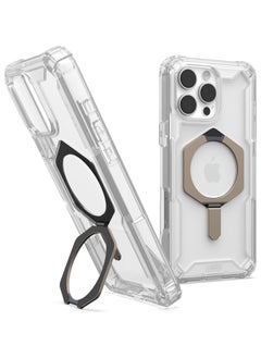 اشتري UAG Plasma XTE MagSafe for iPhone 16 Pro MAX Case Cover [20 Feet Drop tested] with Kickstand - Clear | Titanium في الامارات