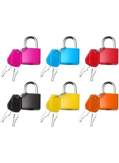 اشتري Set of 6 Multicolor Small Padlocks with Keys في الامارات