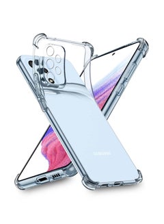 Buy Anti Shock TPU Bumper Corner Case Cover For Samsung Galaxy A53 5G 6.5 Inch Clear in UAE