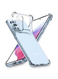 Buy Anti Shock TPU Bumper Corner Case Cover For Samsung Galaxy A53 5G 6.5 Inch Clear in UAE