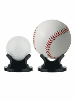 اشتري Acrylic Small Ball Stand Holder, Sport Ball Display Rack, Baseball, Display Stand Ball Display Holder with 2 Pieces Non-Slip Rubber Pads في السعودية