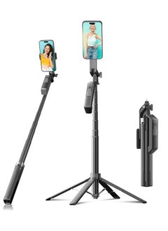 Buy Y19 Selfie Stick ,Phone Tripod  71 inch Tall Cell Phone Holder with Detachable Wireless Remote for Recording, Video and Picture, Phone Stand for Phones in Saudi Arabia