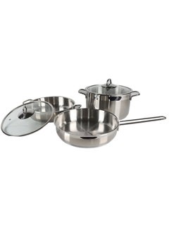 Buy Serenk Modernist 5 Piece Stainless Steel Pots and Pan Set in UAE