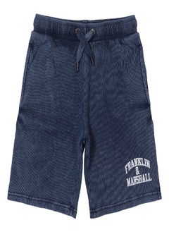 اشتري Franklin and Marshall Vintage Arch Logo Sweat Shorts Blue في الامارات