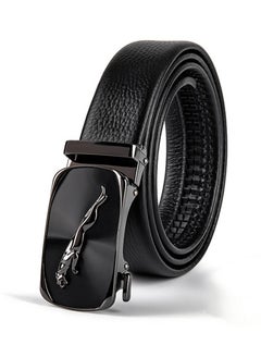 اشتري 120CM Automatic Buckle Layer Cowhide Belt For Mens Belt في الامارات