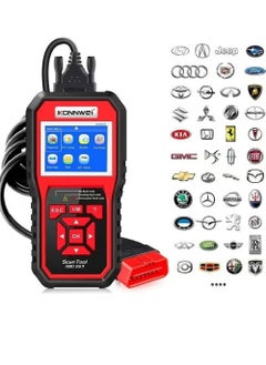 اشتري KW850 OBDII Scanner - Professional Auto Code Reader for Diagnosing Check Engine Light in OBDII Cars，Universal Automotive Code Scanner Diagnostic Tool في السعودية