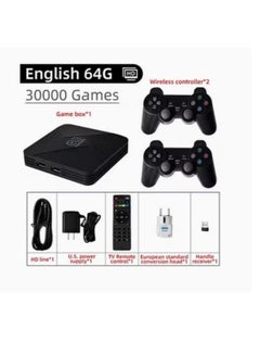 اشتري Video Game Console 2.4G Double Wireless Controller Game Stick 4K 30000 games 64GB Retro games في السعودية