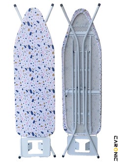 اشتري Ironing Board with Heat Resistant Cover Large Adjustable Height Folding Ironing Board Thick Felt Cushion في الامارات