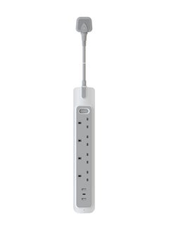 Buy Power Extension With Master Switch 4 Gang 2 M Cable With 2 USB A And 1 USB C Port in Saudi Arabia