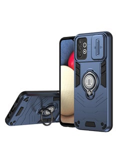 Buy GOLDEN MASK For Samsung Galaxy A73 Armor Window Bracket Camera Shield Cover Camera Lend Protection With Ringe (Navy Blue) in Egypt