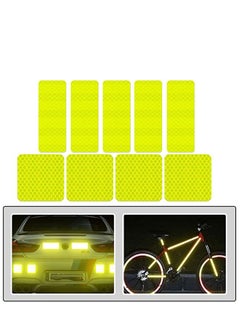 اشتري Reflective Sticker 20PCS Outdoor Waterproof All Weather Highly Reflective Safety Stickers for Cars Motorcycles في الامارات