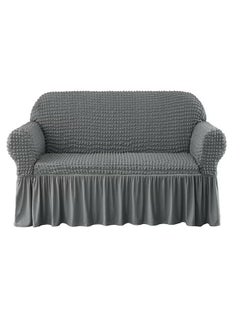 Buy Sofa Cover Set Super Stretchable Anti-Wrinkle Slip Resistant 2-Seater in Saudi Arabia